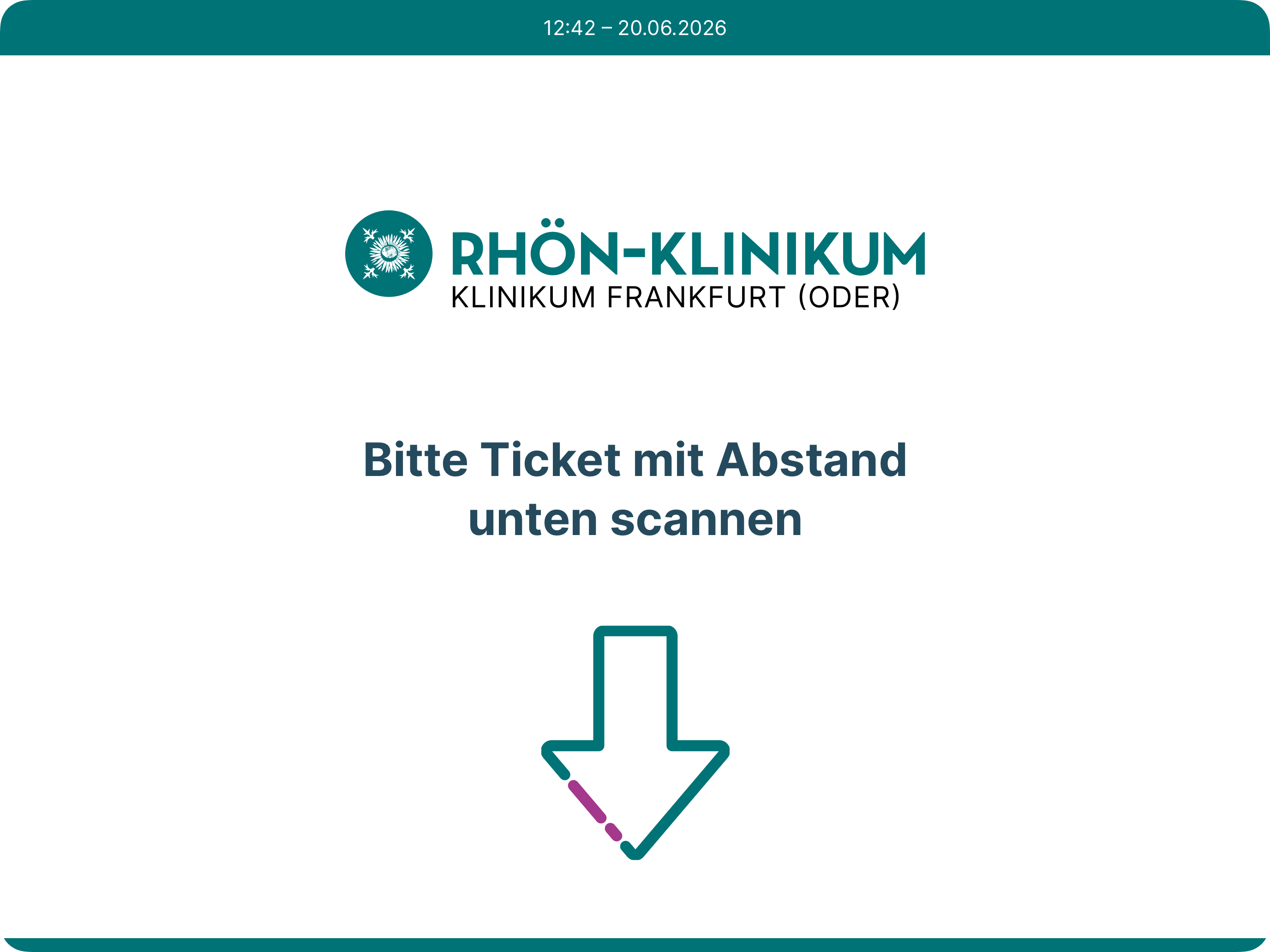 Patientenaufnahme-Mockup-Scanner A