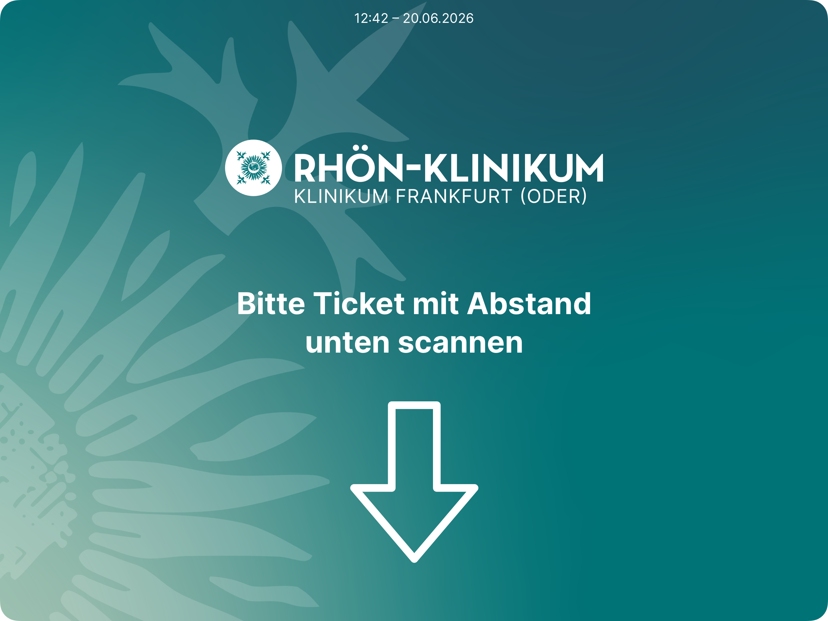 Patientenaufnahme-Mockup-Scanner B